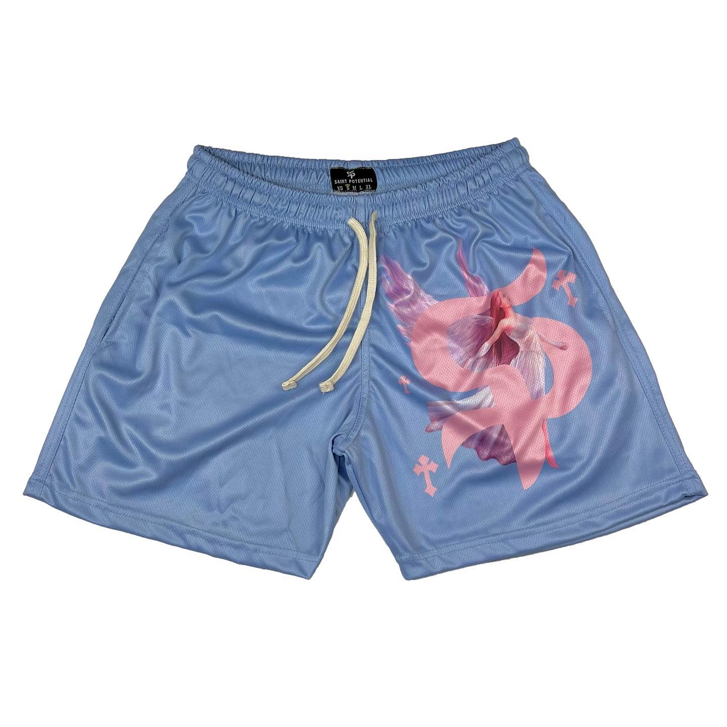 Baby Blue Saint Culture Shorts